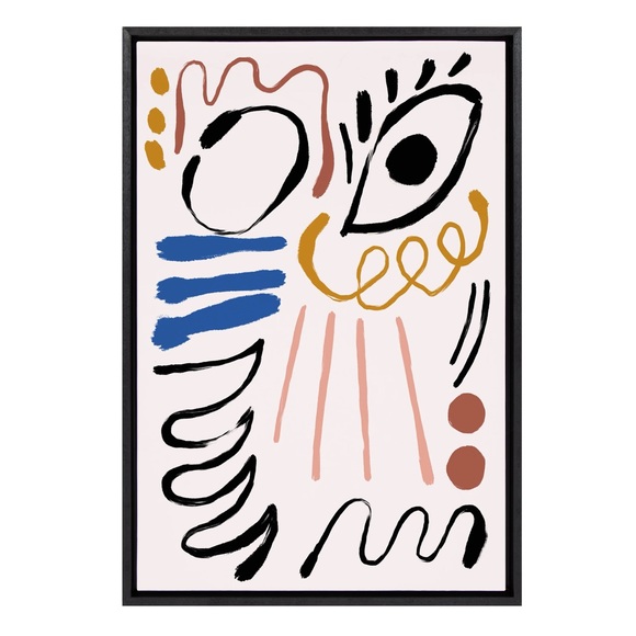 Abstract Canvas Painting Framed - Picture 1 of 2
